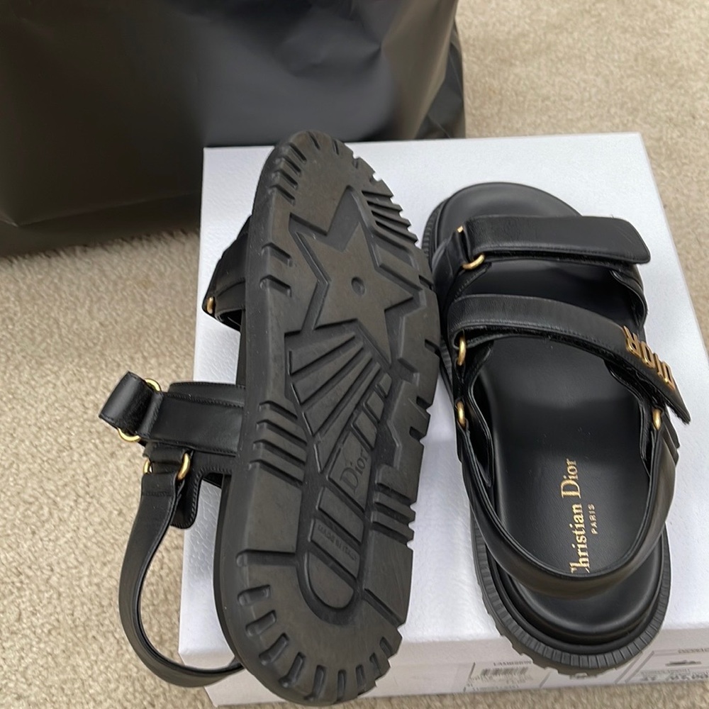 BLACK DIORACT SANDAL - Picture 4 of 8
